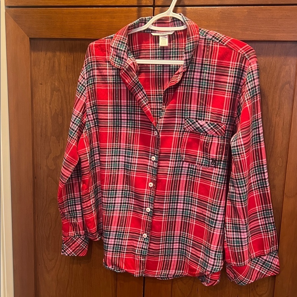 Victoria's Secret Red and Black Plaid Pajama Set - Picture 12 of 12